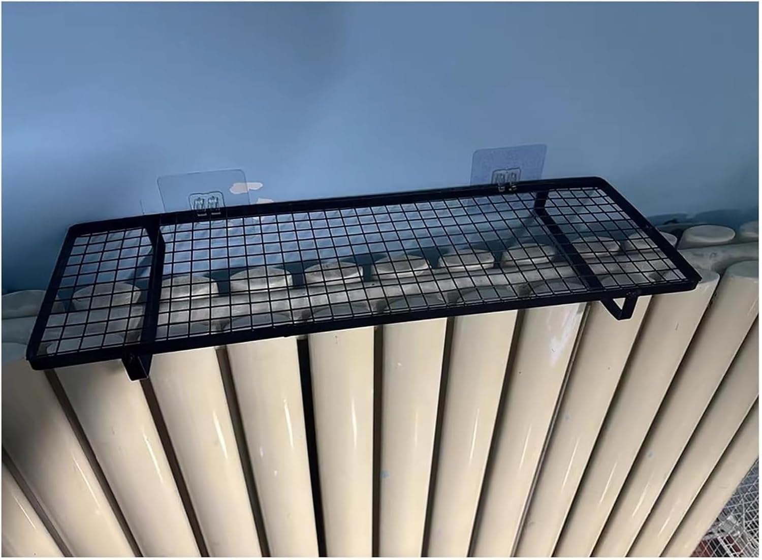 Radiator cover for old radiator，Radiator cabinet， Radiator Cover Shelf for Cast Iron Radiators Bathroom\/Laundry Room\/Garage\/Kitchen Universal(Black 15cm(5.9in Wide),Large)