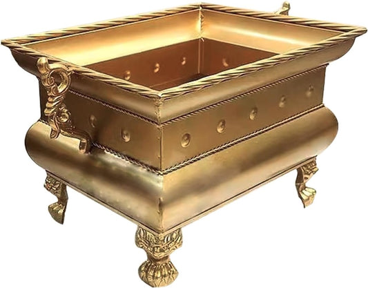 Burn Barrel for Yard Waste, Outdoor Fire Pit, Incinerator, Tabletop Firepit, Raised Legs for Yard Patio Backyard Leaves, Paper, Household Debris(51cm\/20in)