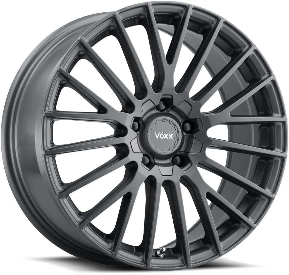 Voxx CAPO Custom Wheel - 18x8, 45 Offset, 5x108 Bolt Pattern, 73.1mm Hub - Carbon Gray Rim