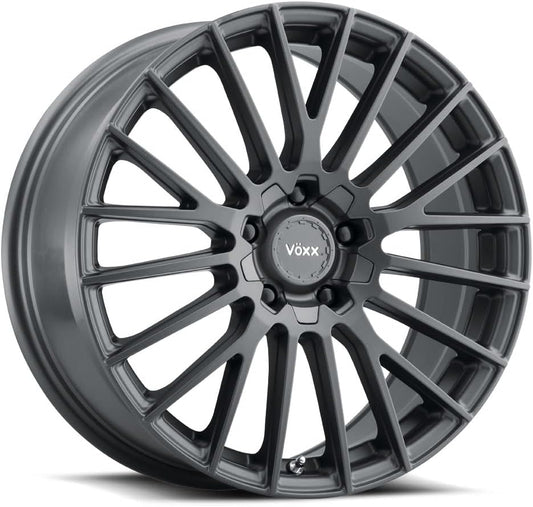 Voxx CAPO Custom Wheel - 18x8, 45 Offset, 5x108 Bolt Pattern, 73.1mm Hub - Carbon Gray Rim