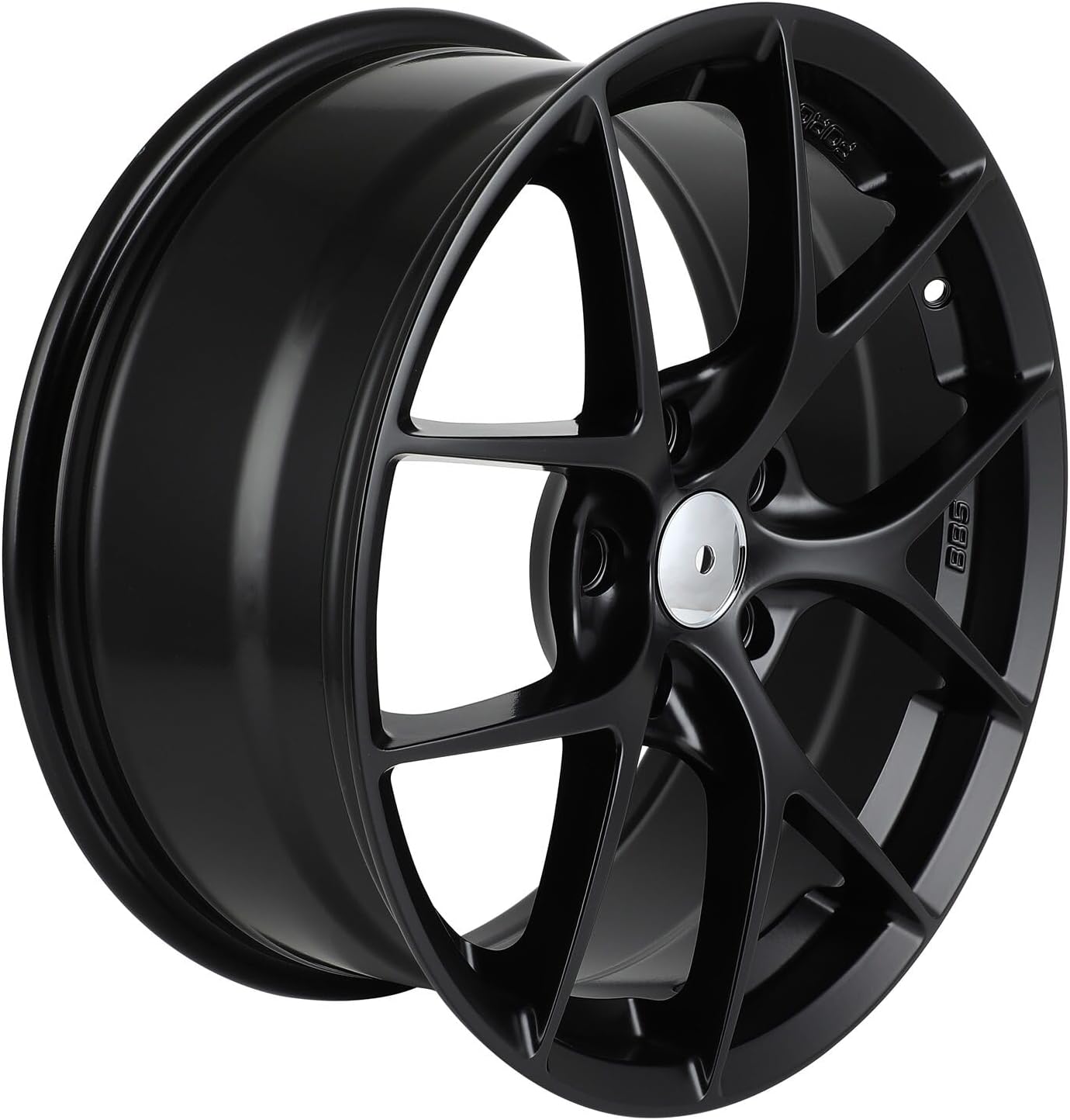 SCITOO 176708 Black Wheel with Milled (17 x 7.5 inches \/5 x 114 mm, 40 mm Offset)