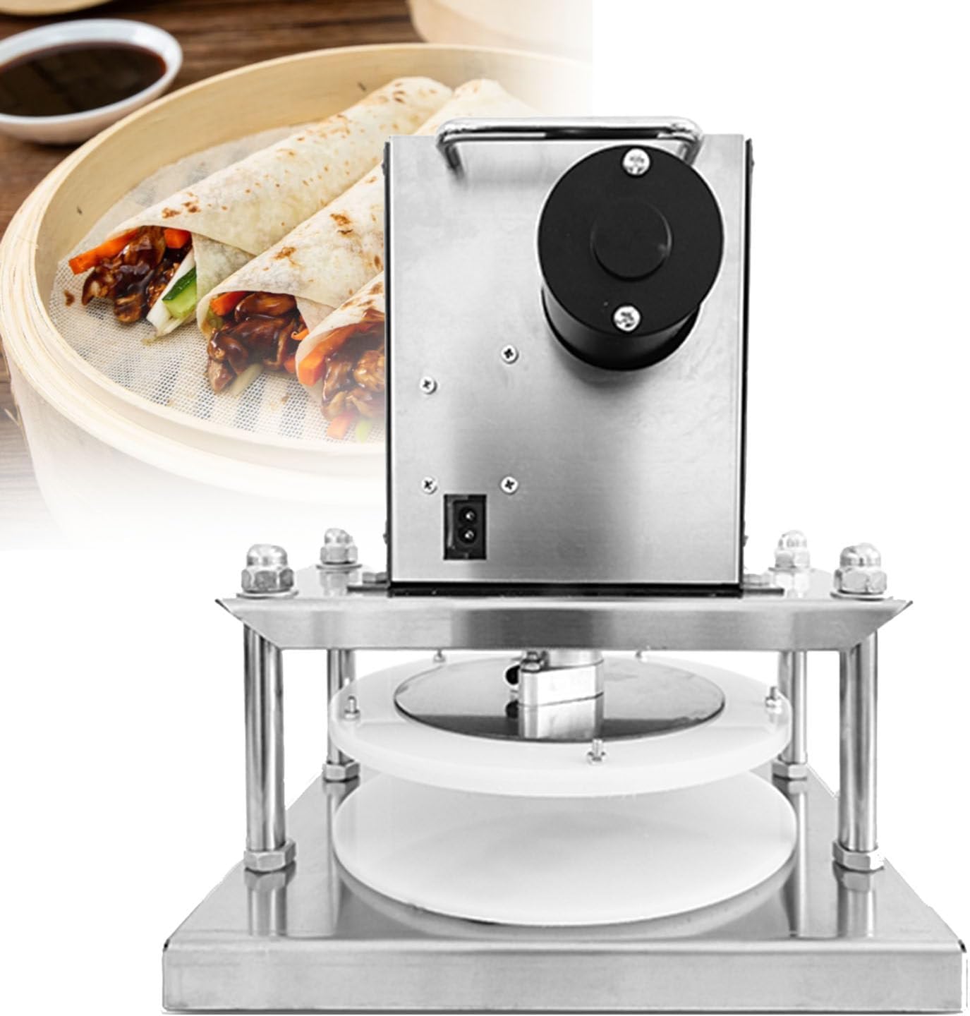 Stainless Steel Pizza Dough Pastry Press Machine,Manual Pizza Dough Press Machine, Manual Cake Press,Non-Stick Pressure Plate, for Cake, Pizza, Dough