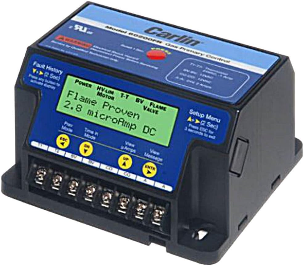 Replacement for Carlin 60200FRS Gas Burner Primary Control For EZ-Gas GAS201 6020002FR363S