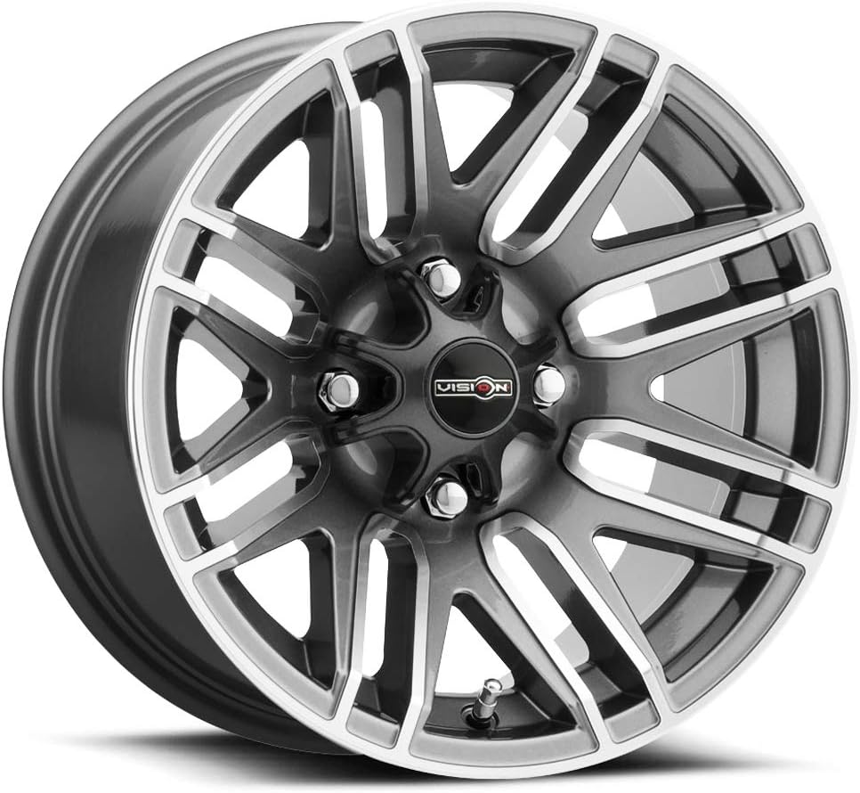 Vision 112 Assault 14x8 4x110 -10.2mm Gunmetal Wheel Rim