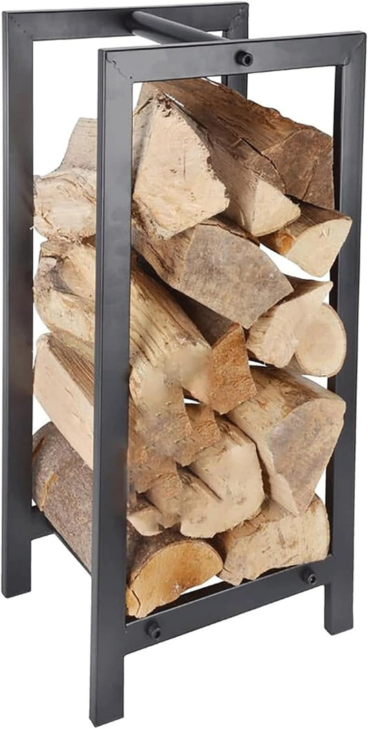 Outdoor Fireplace Firewood Rack Rectangle Floor Firewood Rack, Log Rack, Indoor/Outdoor Wood Rack for Firewood/Log/Lumber(