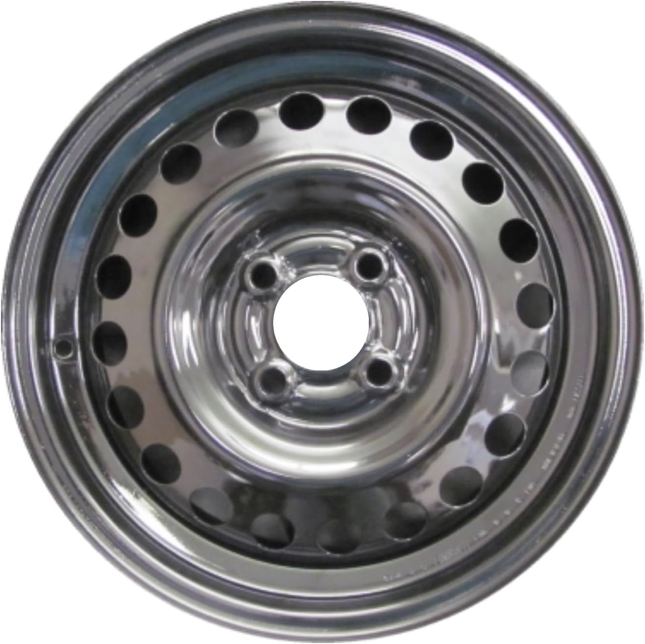 15" 15x5.5" Reconditioned Factory OEM Black Steel Wheel Rim for Nissan Versa 2012-2019 | 62579