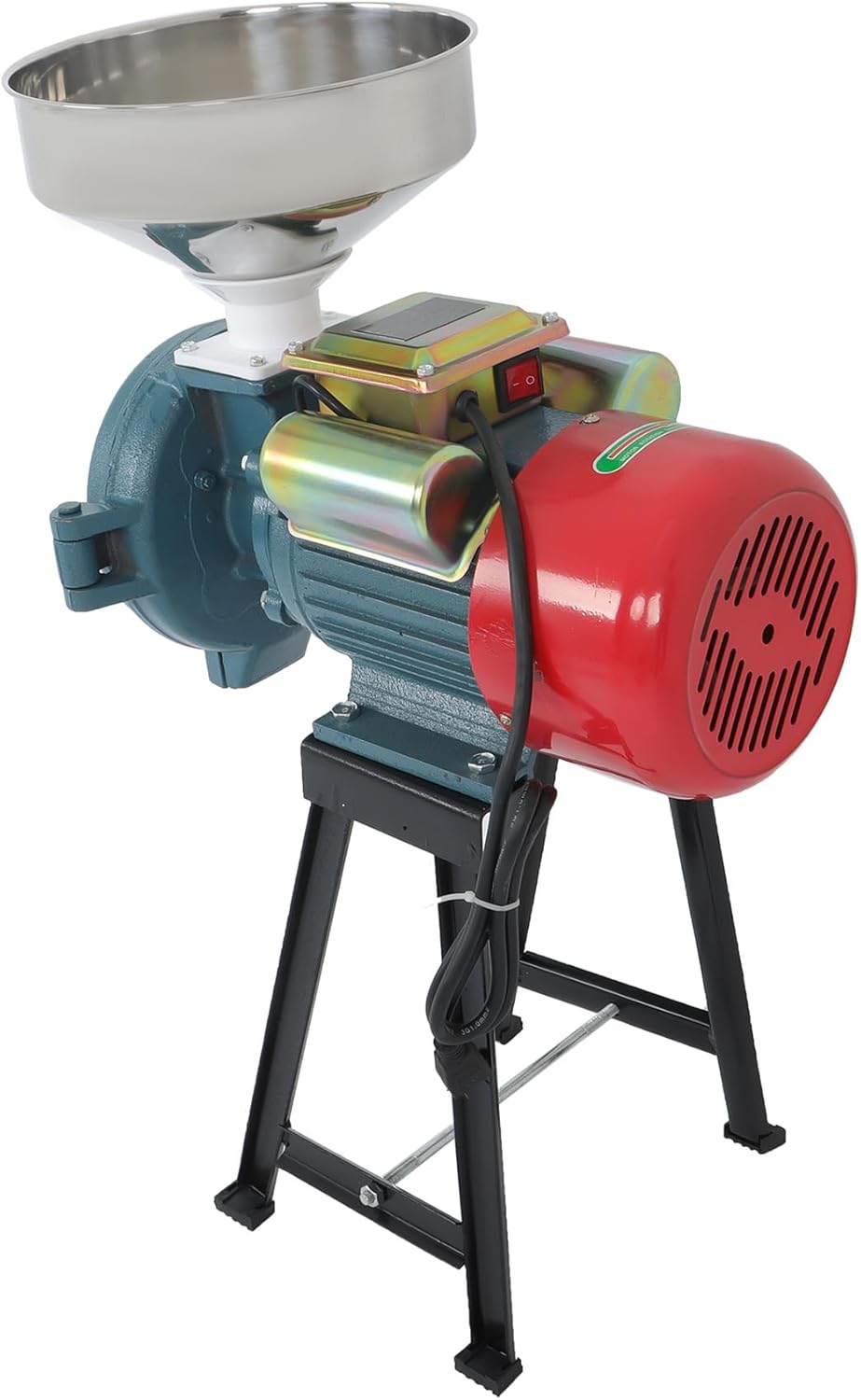 3000W 110V Heavy Duty Electric Grain Mill with Funnel Corn Grain Coffee Wheat Feed Machine Grain Grinder