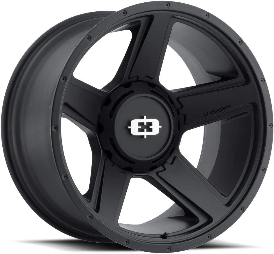 VIS-VOR 390 Empire 22" Inch 8x180 Wheel Rim 22x11.5-44mm Black Milled