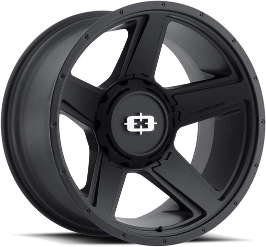 VIS-VOR 390 Empire 22" Inch 8x180 Wheel Rim 22x11.5-44mm Black Milled