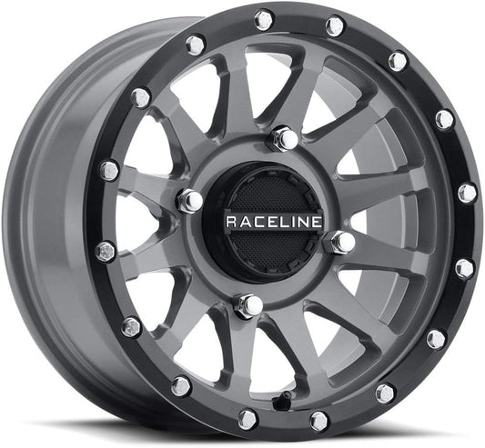 Raceline 14" Inch 4x156 Wheel Rim A95SG Trophy 14x7 +10mm Grey