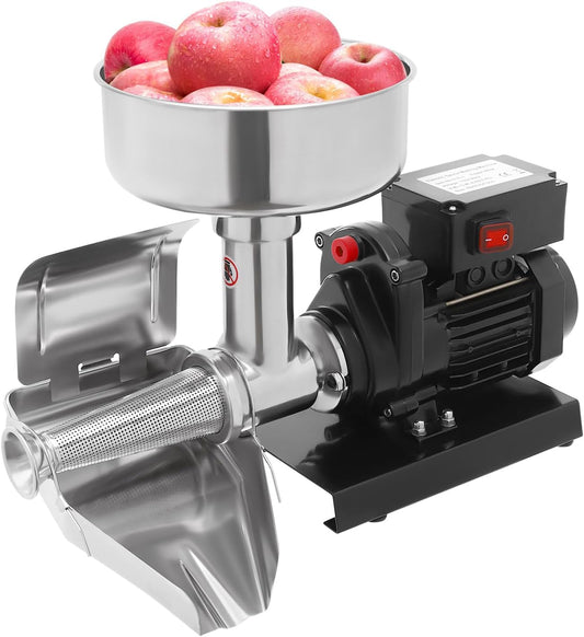 Commercial Tomato Strainer Sauce Maker Electric Tomato Milling Machine, 110V 450W Electric Tomato Sauce Maker Pure Copper Motor Food Strainer for Tomato Strawberry Blueberry Sauce