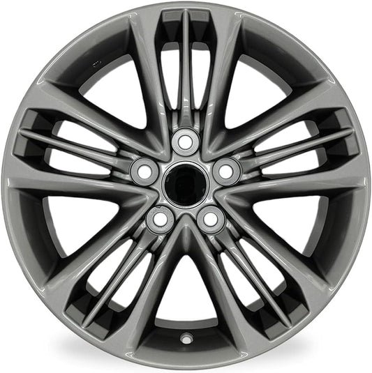 New Single 17" 17x7 Inch 15-Spoke Alloy Wheel for 2015–2017 Toyota Camry | OEM Design Replacement Rim | Grey Finish | Direct Fit - OE Stock Specs | 75171