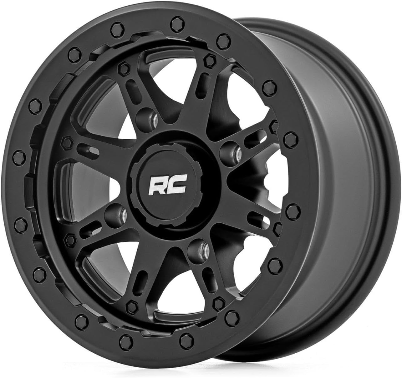 Rough Country 94 Series Wheel | UTV | Matte Black | 14x7 | 4x137 | +10mm Painted (14 x 7. inches /4 x 137 mm, 10 mm Offset)