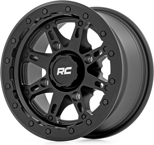 Rough Country 94 Series Wheel | UTV | Matte Black | 14x7 | 4x137 | +10mm Painted (14 x 7. inches /4 x 137 mm, 10 mm Offset)