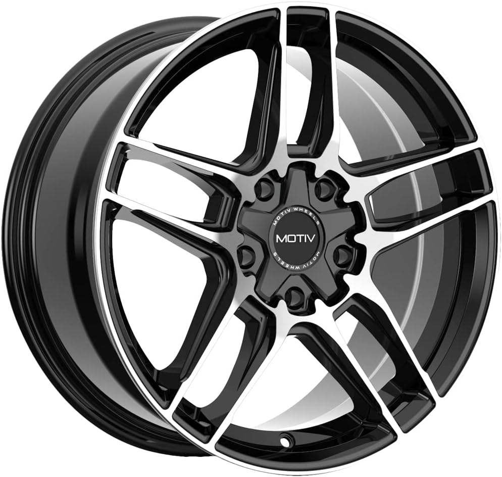 Motiv 434MB 17x7.5 5x4.5"/5x120 +40mm Black/Machined Wheel Rim 17" Inch