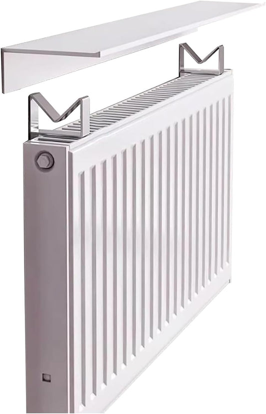 Radiator cover with ventilation slats， Radiator Cover Aluminum Top Shelf Splicable for Dining Room\/Farmhouse\/Studio(L 170cm\/66.9in(3 section))