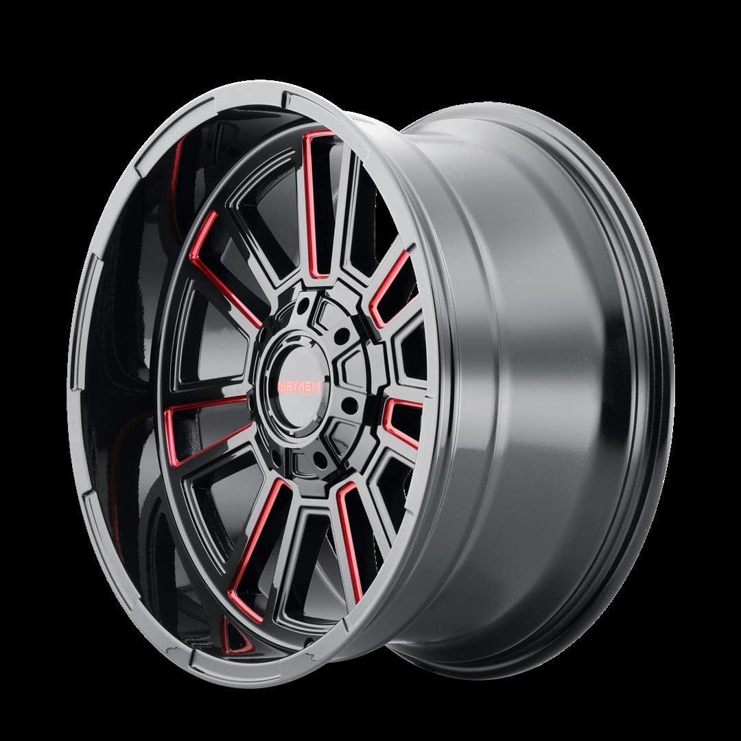 Mayhem 8115 Black Wheel with Milled (20 x 9. inches /0 x 125 mm, 0 inches Offset)