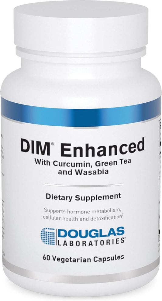 Douglas Laboratories DIM Enhanced - Supports Hormone Balance, Cellular Health & Detox* - With Antioxidants, Green Tea Extract & Wasabia - 60 Vegetarian Capsules