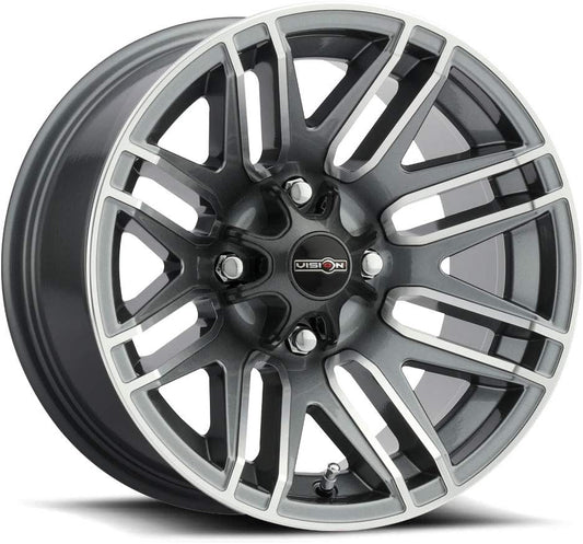 Vision 112 Assault 14x8 4x156 -10.2mm Gunmetal Wheel Rim