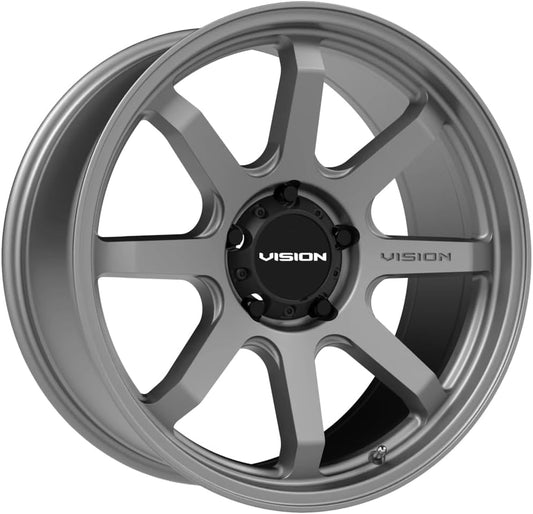 Vision 351 FLOW Custom Wheel - 16x8, 0 Offset, 5x139.7 Bolt Pattern, 110mm Hub - Satin Gray Rim