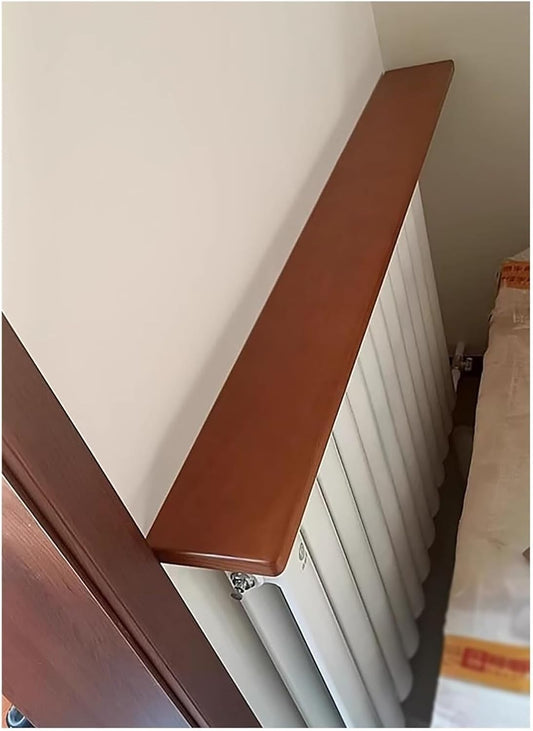 Radiator cover for old radiator，Radiator cabinet， Modern Home Decor Radiators Cover Shelf Bedroom\/Kitchen\/Office Plant Indoor Over Radiator(Teak(lxwxh),105x20x2.2cm)