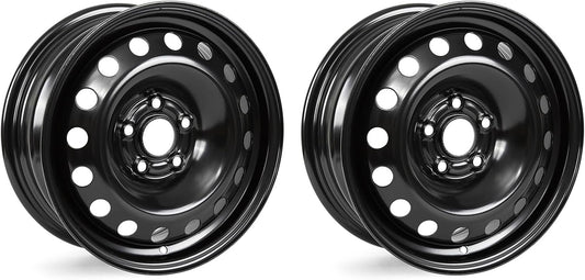 Korenjul for Chevrolet Cruze 2016\u20132019 Wheel Rim 2PCS Black 15X6 Inch Steel Directly Replacement Passenger Car Wheel