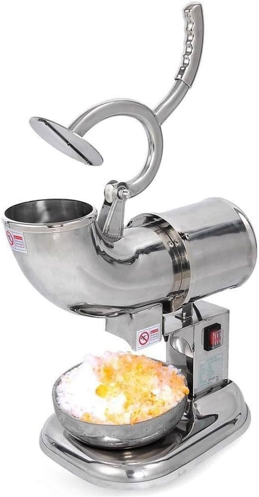 ALDKitchen 440 lbs Electric Ice Shaver Machine Snow Cone Maker Crusher Shaving Cold