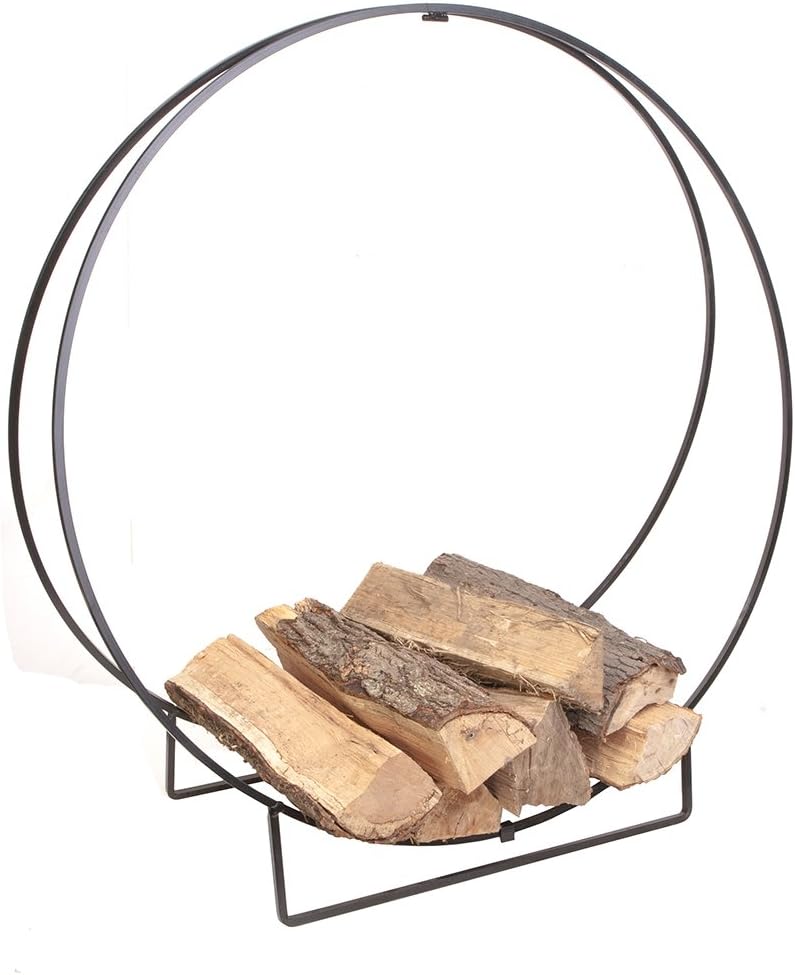 Panacea 15210 40-Inch Solid Steel Log Hoop , Black