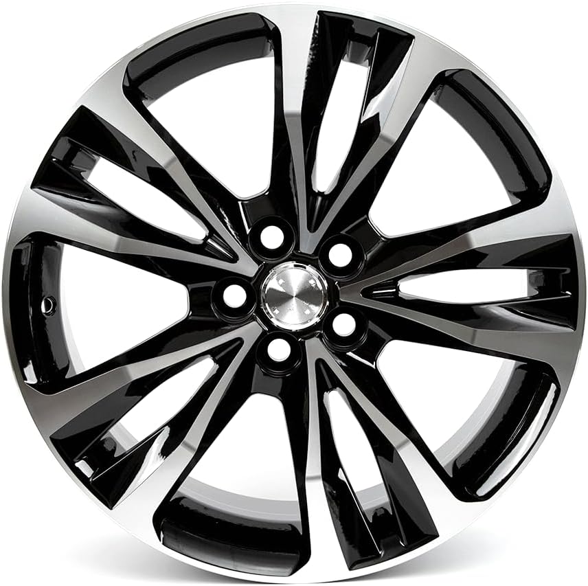 YeulionCraft 17 Inch Alloy Wheel Rims for Toyota Corolla 2017 2018 2019, Black Replacement Rim Accessories（1 Pack）