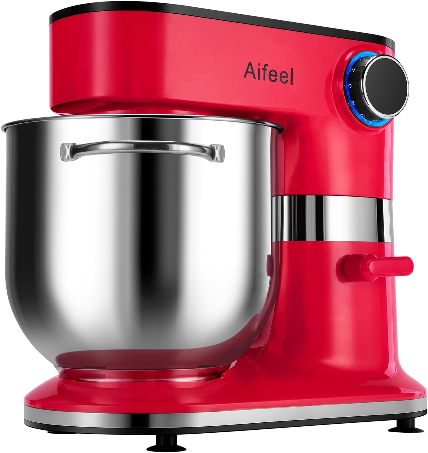 Aifeel 10.5 QT Stand Mixer,900W Electric Food Dough Mixer,Large Capacity Tilt-Head Kitchen Electric Mixer with Dough Hook,Beater,Whisk & Splash Guard,Dishwasher-Safe Attachments for Baking(Red)