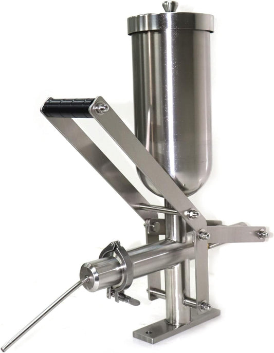 5L Manual Fruit Donut Machine Stainless Steel Spanish Latin Donuts Doughnut Filler Commercial Fruit Jam Filling Machine for Kitchen Restaurant Dessert Shop, 22 * 16 * 8in