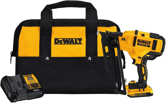 DEWALT 20V MAX* XR Finish Nailer, Angled, 16GA (DCN660D1)