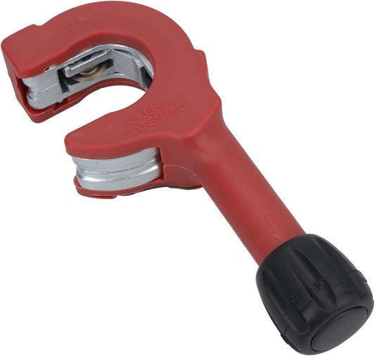 Adjustable Ratchet Action Copper Inox Tube Pipe Cutter One Handed 12-35mm