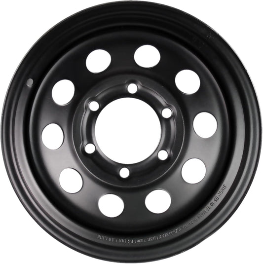 eCustomrim Trailer Rim Wheel 15X6 15" Black Modular 6 Lug