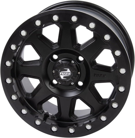 4/156 Tusk Uinta Beadlock Wheel 15x7 4.0 + 3.0 Matte Black