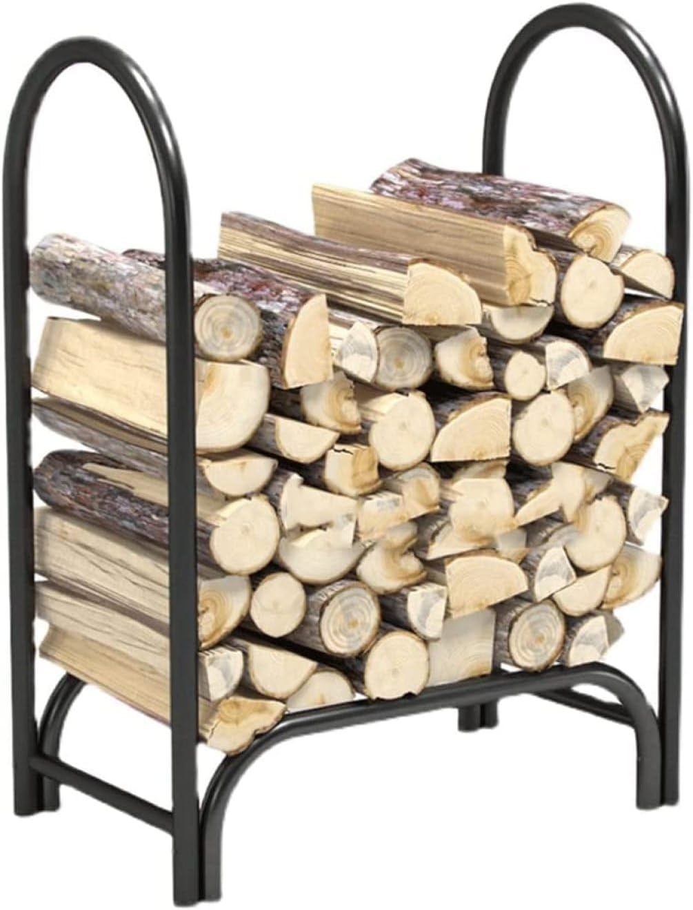 Outdoor Fireplace Firewood Rack Firewood Holder Outdoor Firewood Racks Heavy Duty Firewood Holder Rack Bracket Indoor Fireplace Wood Holder Wood Log Store(