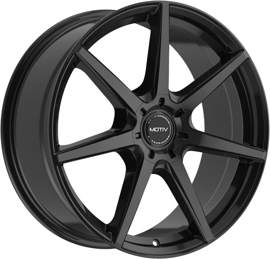 Motiv 432B 16x7.5 5x100/5x4.5" +40mm Gloss Black Wheel Rim 16" Inch