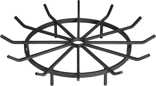 SteelFreak Wagon Wheel Firewood Grate for Fire Pit - Made in The USA (28 Inch)