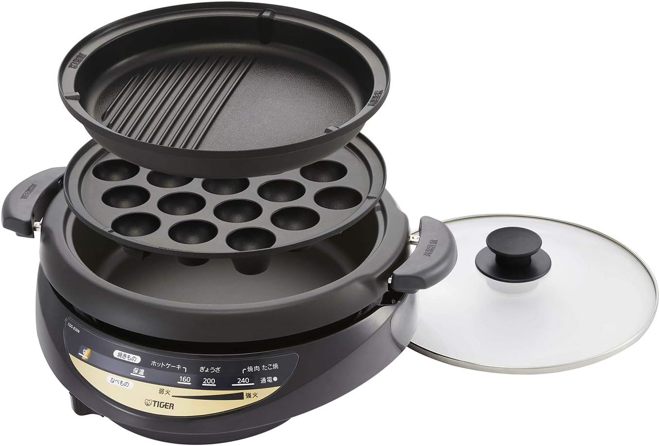 Tiger grill pan three types CQG-B30N-T