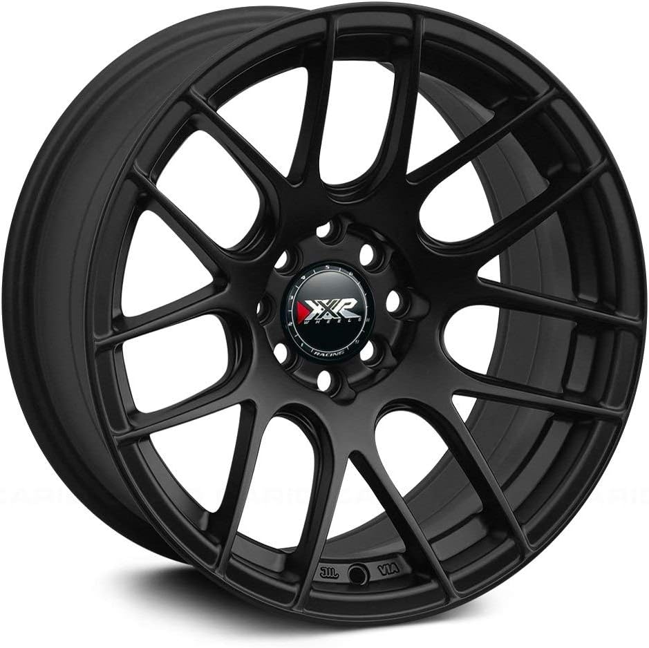 XXR 530 Flat Black Wheel with Aluminum (17 x 7. inches /4 x 100 mm, 35 mm Offset)