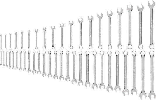 TEKTON Combination Wrench Set, 46-Piece (1\/4-1-1\/4 in., 6-32 mm) | WCB90301