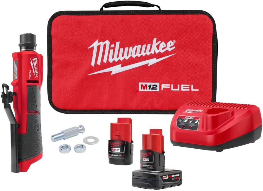 Milwaukee Tire Grinder - 12V Fuel 2409-22 With 2 Batteries 1 Bivolt Charger and 1 Bag