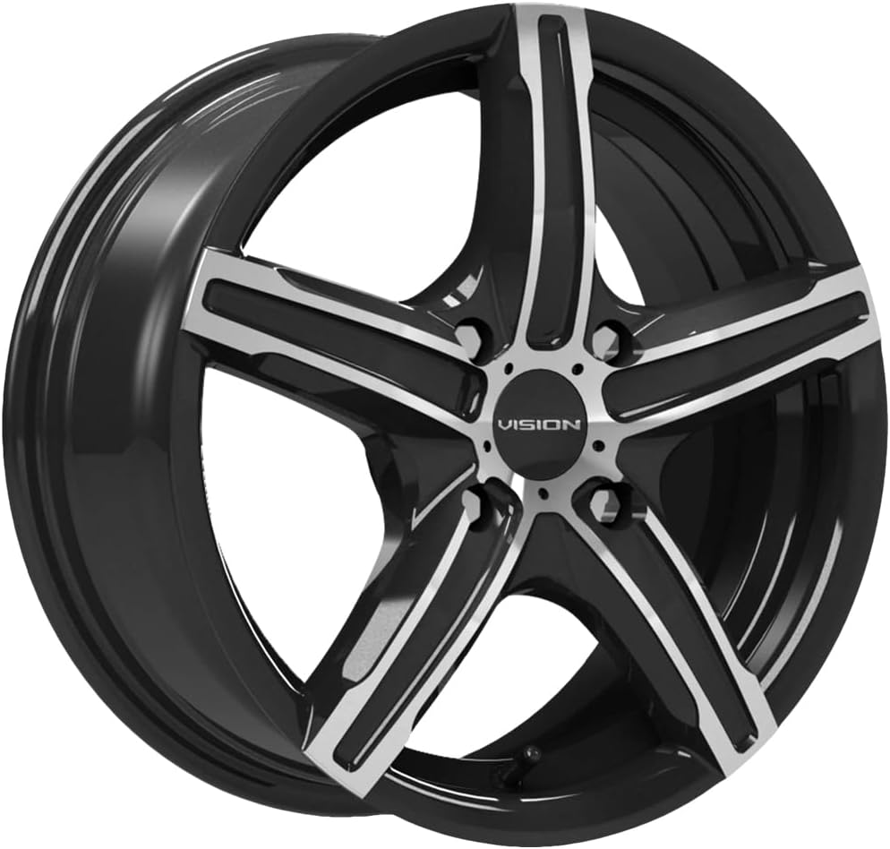 Vision 469 Boost 15x6.5 4x4.5" +38mm Black/Machined Wheel Rim 15" Inch