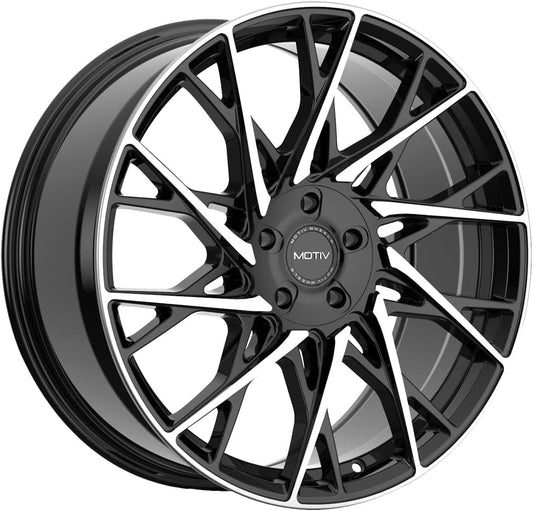 Motiv 430MB Maestro 17x7.5 5x100/5x4.5" +40mm Black/Machined Wheel Rim 17" Inch