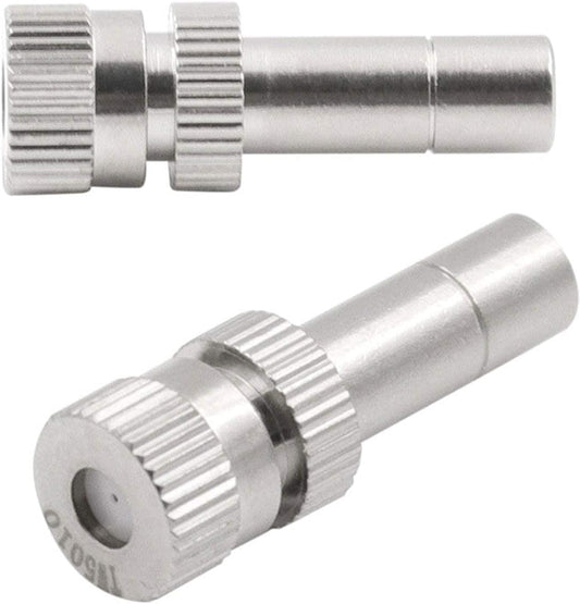 6mm quick connect mister heads 30pcs misting nozzles for cooling system water mister nozzles brass sprinkle fog nozzles for patio garden 0 006 0 031inch sprayer irrigation tool kit size 0 3mm
