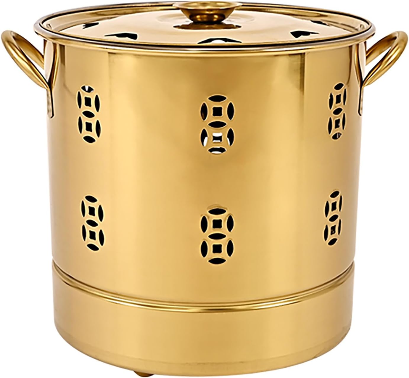 Burn Cage, Fire Pit, Incinerator, Burn Barrel, Thicken Garden Metal Barrel, for Burning Garbage, Paper, Leaves(Small)