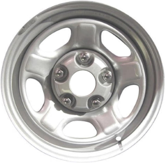 16" 16x7" Reconditioned Factory OEM Silver Steel Wheel Rim for 2005-2011 Dodge Dakota & 2006-2010 Mitsubishi Raider | 2236 65813