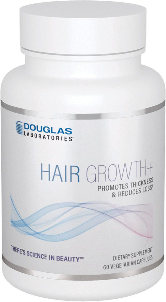 Douglas Laboratories Hair Growth+ | Promotes Thickness and Reduces Loss | 60 Vegetarian Capsules