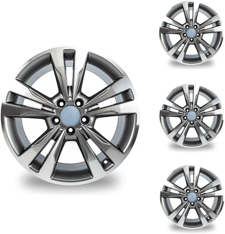 18 inch rims New 18 x 8.5" Aluminum Replacement Wheel Rim for Mercedes-Benz E-Class E350 E400 2014 2015 2016, Single Replacement Car Rim, Grey (1)