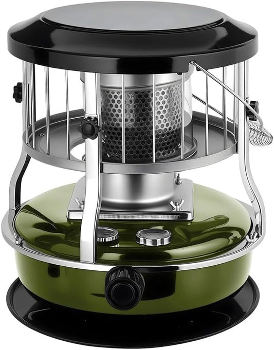Kerosene Heater Portable Kero Stove Indoor Outdoor Non-Electric Radiant-Stove For Camping Hunting Emergency Equipment-Green